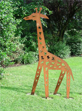 Giraffe auf der Wiese